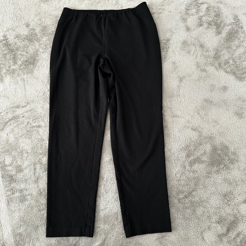J. Jill Ponte Slim Leg Pull On Black Pants MEDIUM Stretch